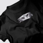 تيشرت ذئب اسود خلفي