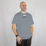 تيشرت حديد عبارة رمادي