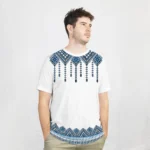 تيشرت زخارف ابيض ا